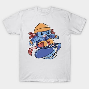 Axolotl Snowboarder T-Shirt